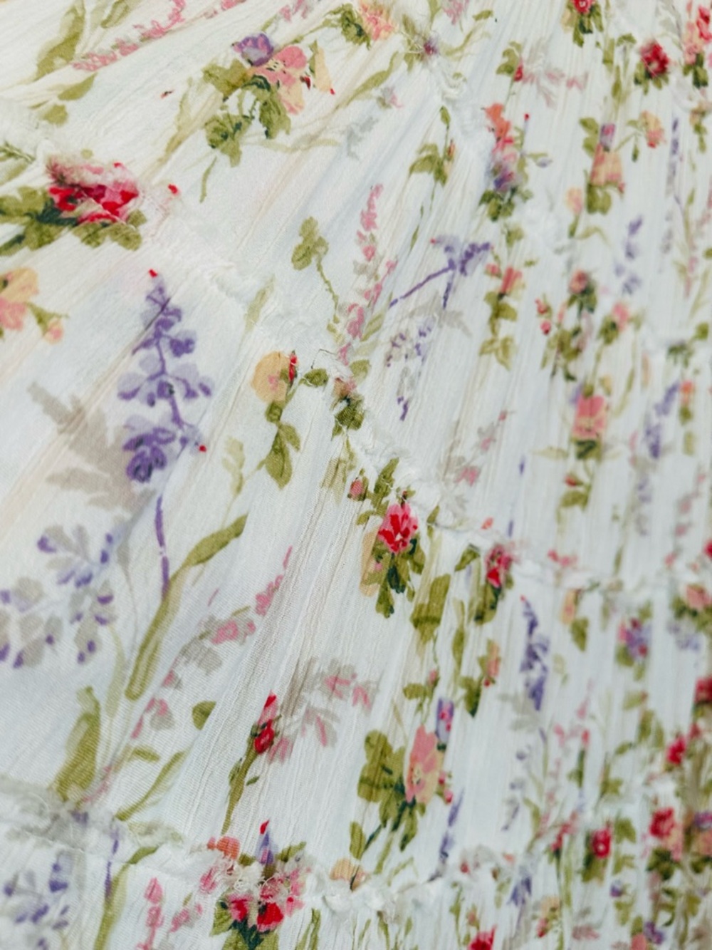 Ralph Lauren White Floral Maxi Skirt - Picture 5 of 8